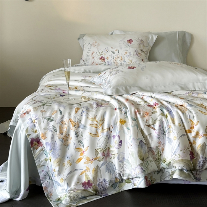 91家纺网 家纺一手货源 找家纺 馨蕊家居 2025新款80SLF奥地利兰精天丝四件套-知否 天丝知否-氧气绿