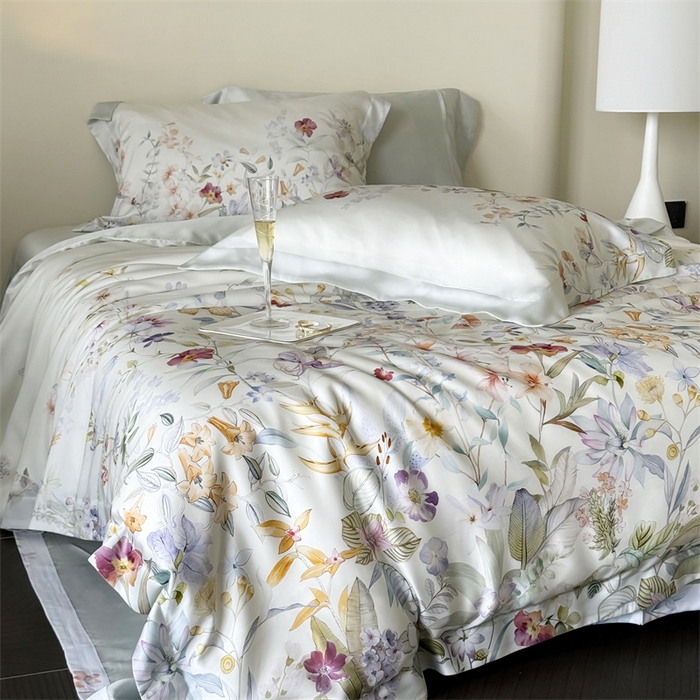 91家纺网 家纺一手货源 找家纺 （总）馨蕊家居 2025新款80SLF奥地利兰精天丝四件套-知否