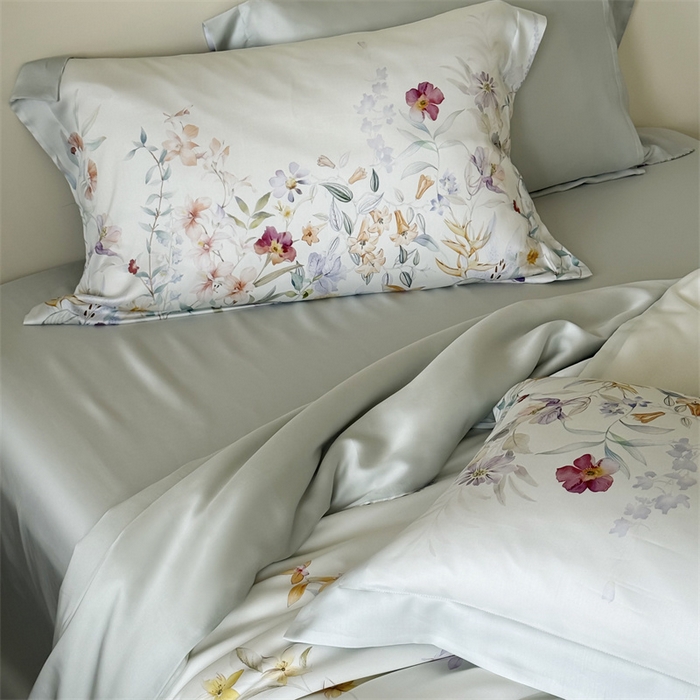 91家纺网 家纺一手货源 找家纺 馨蕊家居 2025新款80SLF奥地利兰精天丝夏被四件套-知否 风格一 夏被知否-氧气绿