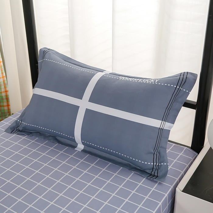 91家纺网 家纺一手货源 找家纺 乐旗家纺 2025新款A类AB版全棉环保印花学生上下铺宿舍三件套六件套 校园风格