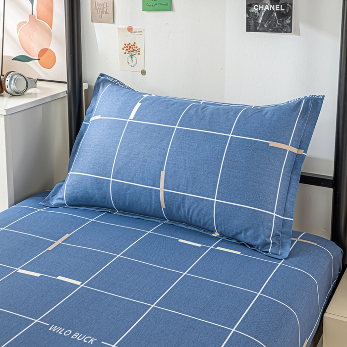 91家纺网 家纺一手货源 找家纺 上学郎家居 2025新款全棉13372学生三件套100棉单人床纯棉六件套学生宿舍床上用品 凯尔洛