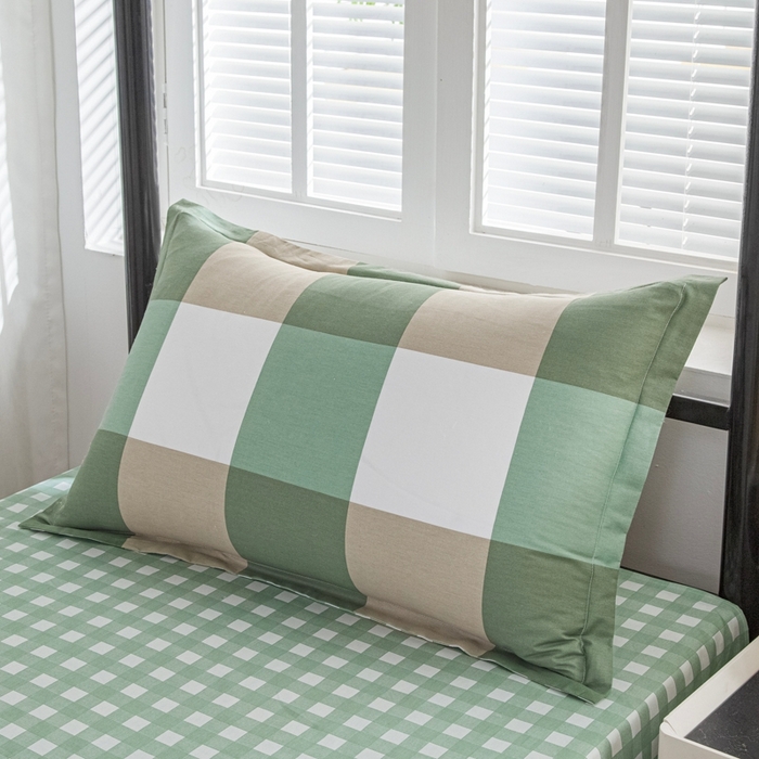 91家纺网 家纺一手货源 找家纺 乐旗家纺 2025新款A类AB版全棉环保印花学生上下铺宿舍三件套六件套 校园笔记-绿