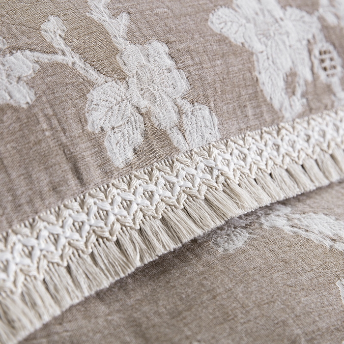 91家纺网 家纺一手货源 找家纺 （总）鲁爱家纺供货 2025新款AB版棉麻工艺款四件套