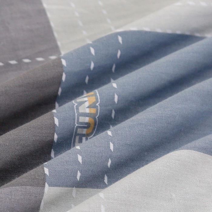 91家纺网 家纺一手货源 找家纺 乐旗家纺 2025新款A类AB版全棉环保印花学生上下铺宿舍三件套六件套 莫斯格