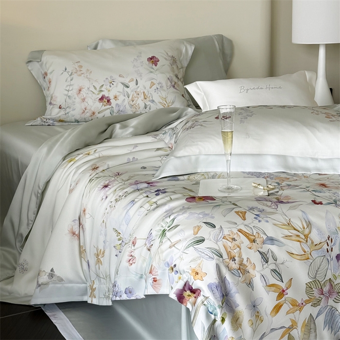 91家纺网 家纺一手货源 找家纺 馨蕊家居 2025新款80SLF奥地利兰精天丝四件套-知否 天丝知否-氧气绿