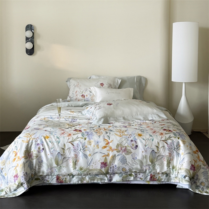 91家纺网 家纺一手货源 找家纺 （总）馨蕊家居 2025新款80SLF奥地利兰精天丝四件套-知否