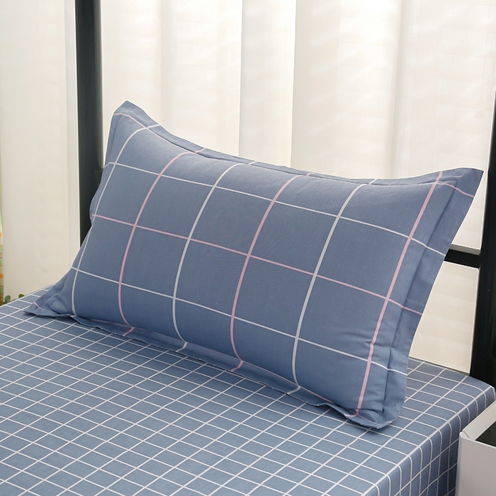 91家纺网 家纺一手货源 找家纺 乐旗家纺 2025新款A类AB版全棉环保印花学生上下铺宿舍三件套六件套 素雅格调-灰