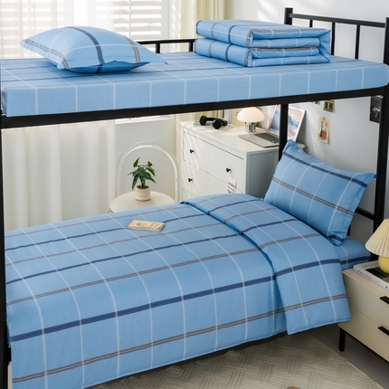 上学郎家居 2025新款全棉13372学生三件套100棉单人床纯棉六件套学生宿舍床上用品 梦幻寝室