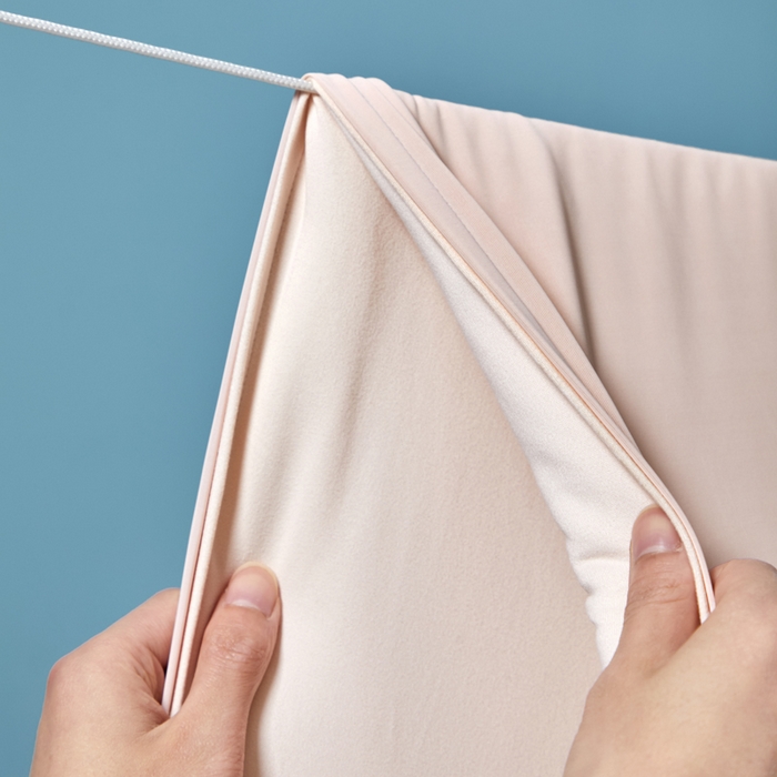 91家纺网 家纺一手货源 找家纺 玛德琳 2025新款冷暖深睡控温夏被 橘雾粉