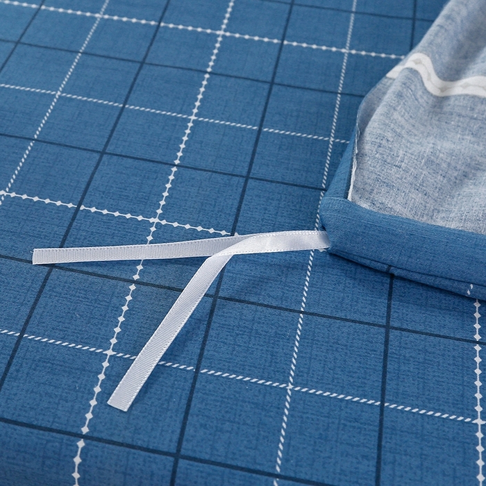 91家纺网 家纺一手货源 找家纺 乐旗家纺 2025新款A类AB版全棉环保印花学生上下铺宿舍三件套六件套 金榜题名-蓝