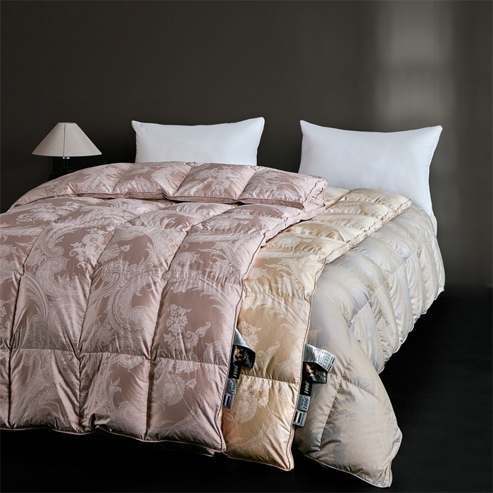 91家纺网 家纺一手货源 找家纺 （总）静若居羽绒被壳 2025新款高精密提花单层立体高端羽绒被壳自充绒羽绒被壳