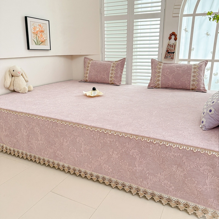 91家纺网 家纺一手货源 找家纺 手艺人家纺 2025新款高精密炕盖XK3755 XK3756√-绗缝款GHK01-13 XK3755粉