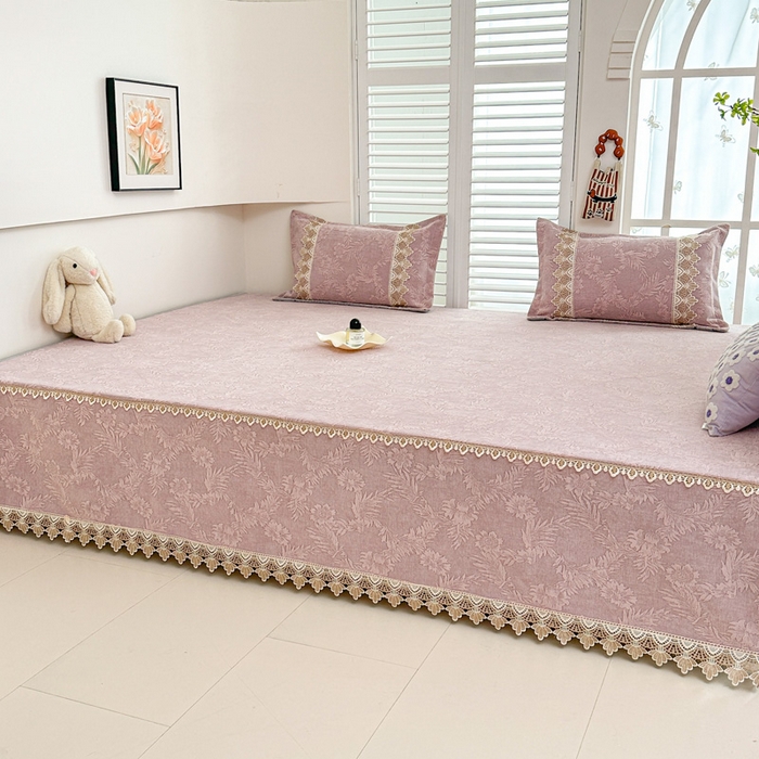 91家纺网 家纺一手货源 找家纺 手艺人家纺 2025新款高精密炕盖XK3755 XK3756√-绗缝款GHK01-13 XK3755粉