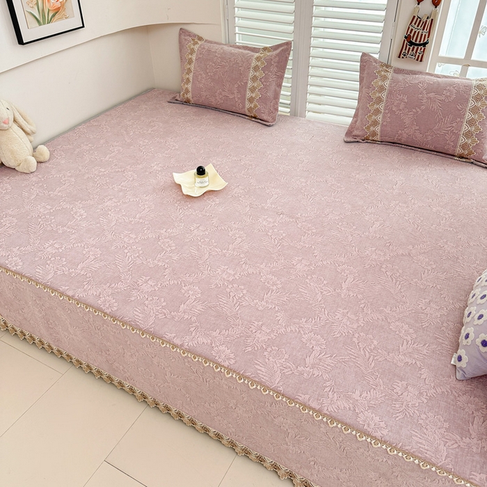 91家纺网 家纺一手货源 找家纺 手艺人家纺 2025新款高精密炕盖XK3755 XK3756√-绗缝款GHK01-13 XK3755粉