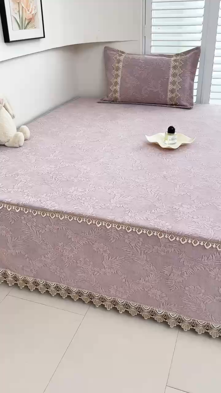 91家纺网 家纺一手货源 找家纺 手艺人家纺 2025新款高精密炕盖XK3755 XK3756√-绗缝款GHK01-13 XK3755粉