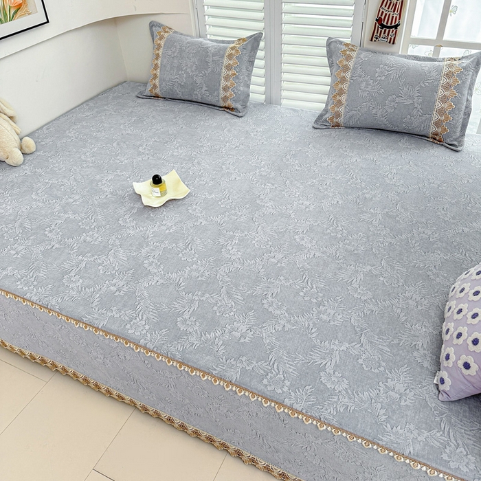 91家纺网 家纺一手货源 找家纺 手艺人家纺 2025新款高精密炕盖XK3755 XK3756√-绗缝款GHK01-13 XK3755灰