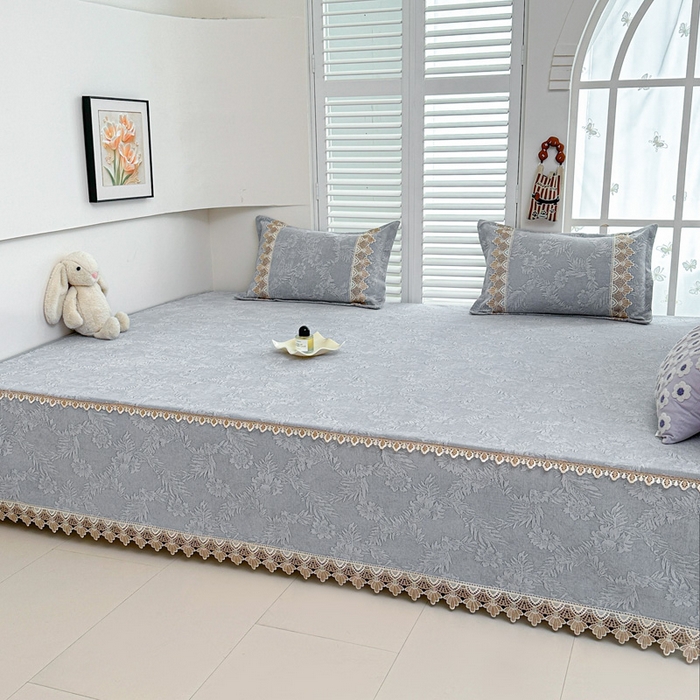 91家纺网 家纺一手货源 找家纺 手艺人家纺 2025新款高精密炕盖XK3755 XK3756√-绗缝款GHK01-13 XK3755灰