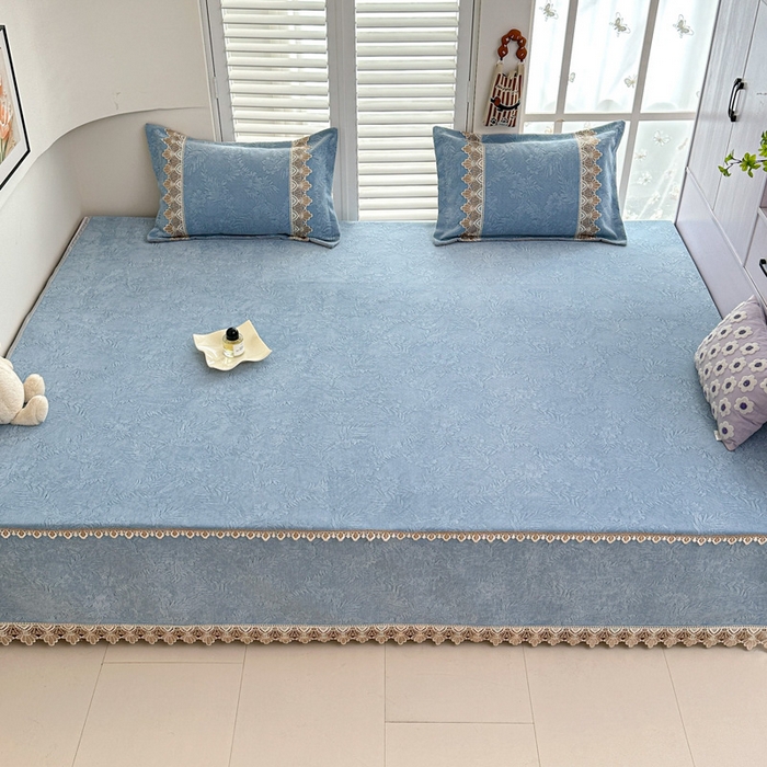 手艺人家纺 2025新款高精密炕盖XK3755 XK3756√-绗缝款GHK01-13 XK3755蓝