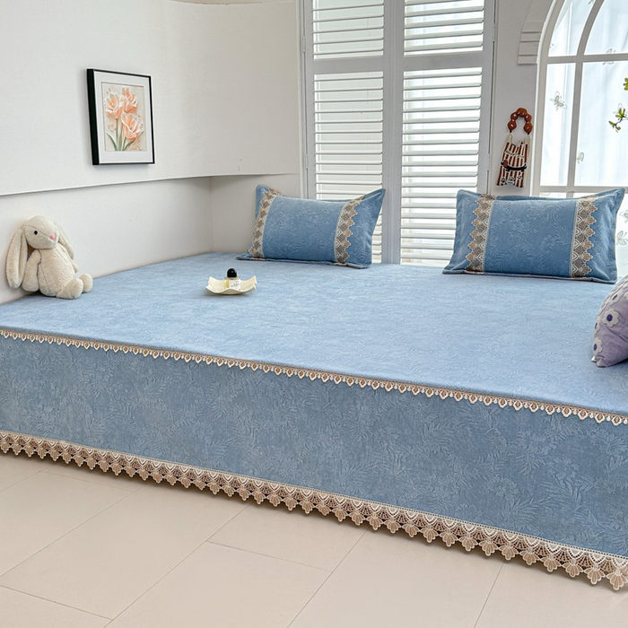 91家纺网 家纺一手货源 找家纺 手艺人家纺 2025新款高精密炕盖XK3755 XK3756√-绗缝款GHK01-13 XK3755蓝