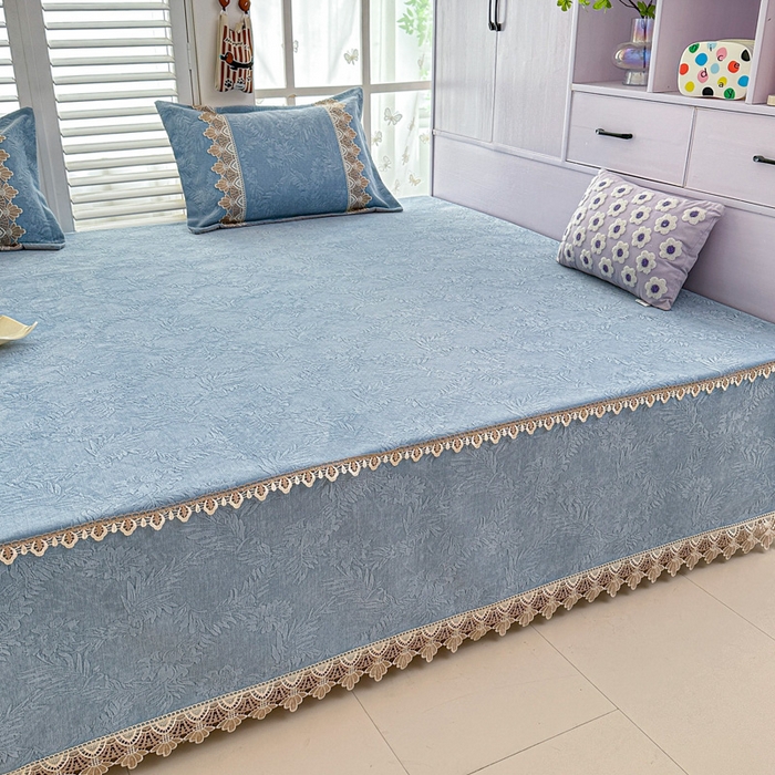 91家纺网 家纺一手货源 找家纺 手艺人家纺 2025新款高精密炕盖XK3755 XK3756√-绗缝款GHK01-13 XK3755蓝