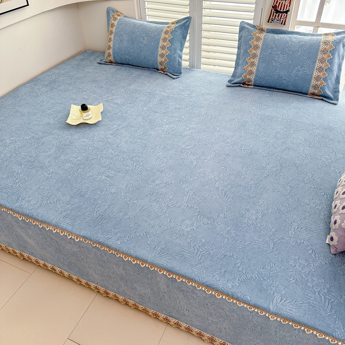 91家纺网 家纺一手货源 找家纺 手艺人家纺 2025新款高精密炕盖XK3755 XK3756√-绗缝款GHK01-13 XK3755蓝
