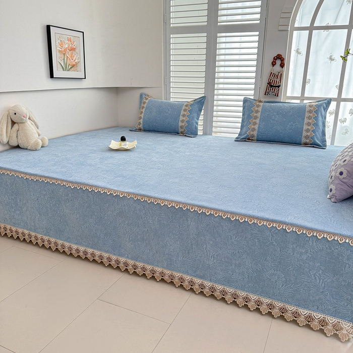 91家纺网 家纺一手货源 找家纺 手艺人家纺 2025新款高精密炕盖XK3755 XK3756√-绗缝款GHK01-13 XK3755蓝
