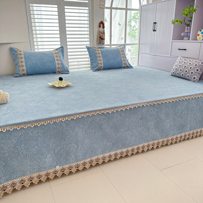 91家纺网 家纺一手货源 找家纺 手艺人家纺 2025新款高精密炕盖XK3755 XK3756√-绗缝款GHK01-13 XK3755蓝