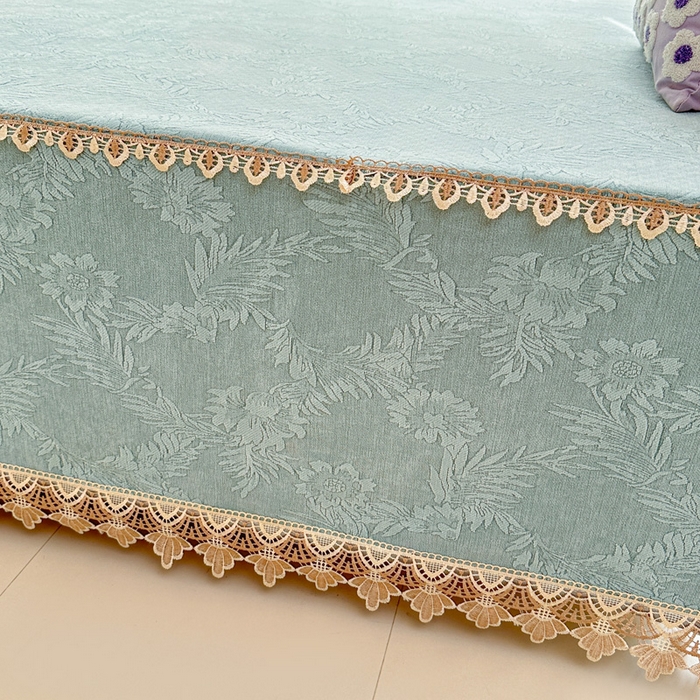 91家纺网 家纺一手货源 找家纺 手艺人家纺 2025新款高精密炕盖XK3755 XK3756√-绗缝款GHK01-13 XK3755绿