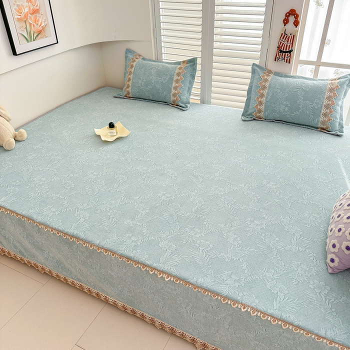 91家纺网 家纺一手货源 找家纺 手艺人家纺 2025新款高精密炕盖XK3755 XK3756√-绗缝款GHK01-13 XK3755绿