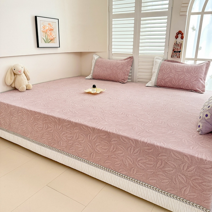 91家纺网 家纺一手货源 找家纺 手艺人家纺 2025新款高精密炕盖XK3755 XK3756√-绗缝款GHK01-13 XK3756粉