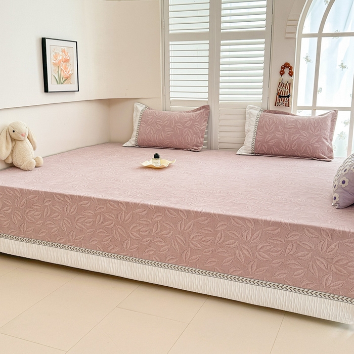 91家纺网 家纺一手货源 找家纺 手艺人家纺 2025新款高精密炕盖XK3755 XK3756√-绗缝款GHK01-13 XK3756粉