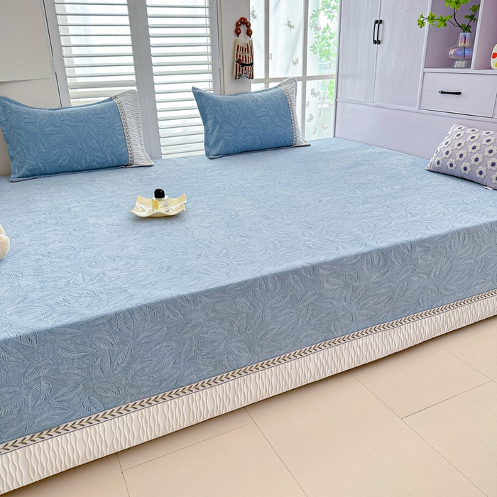 91家纺网 家纺一手货源 找家纺 手艺人家纺 2025新款高精密炕盖XK3755 XK3756√-绗缝款GHK01-13 XK3756蓝