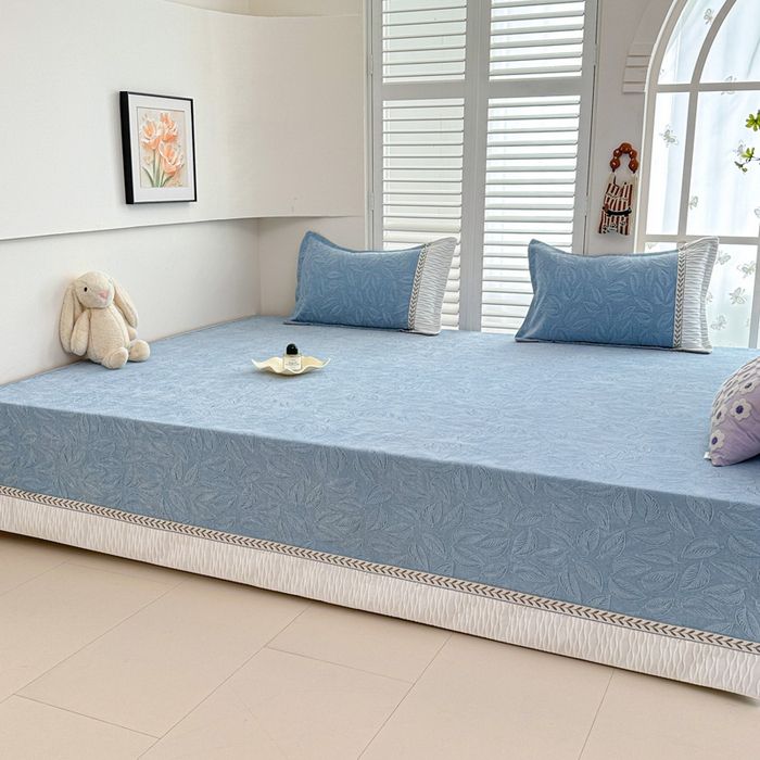 91家纺网 家纺一手货源 找家纺 手艺人家纺 2025新款高精密炕盖XK3755 XK3756√-绗缝款GHK01-13 XK3756蓝