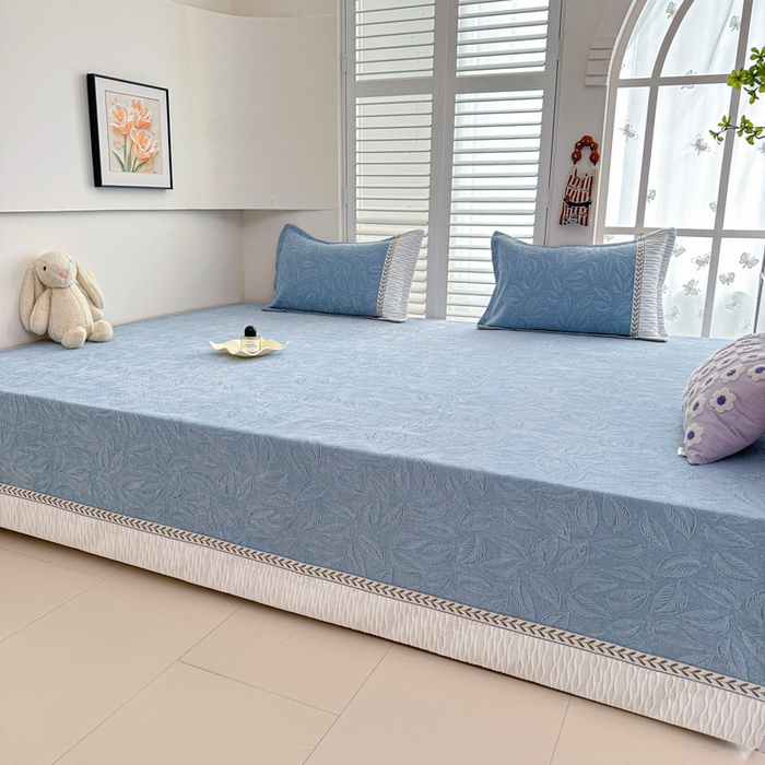 91家纺网 家纺一手货源 找家纺 手艺人家纺 2025新款高精密炕盖XK3755 XK3756√-绗缝款GHK01-13 XK3756蓝