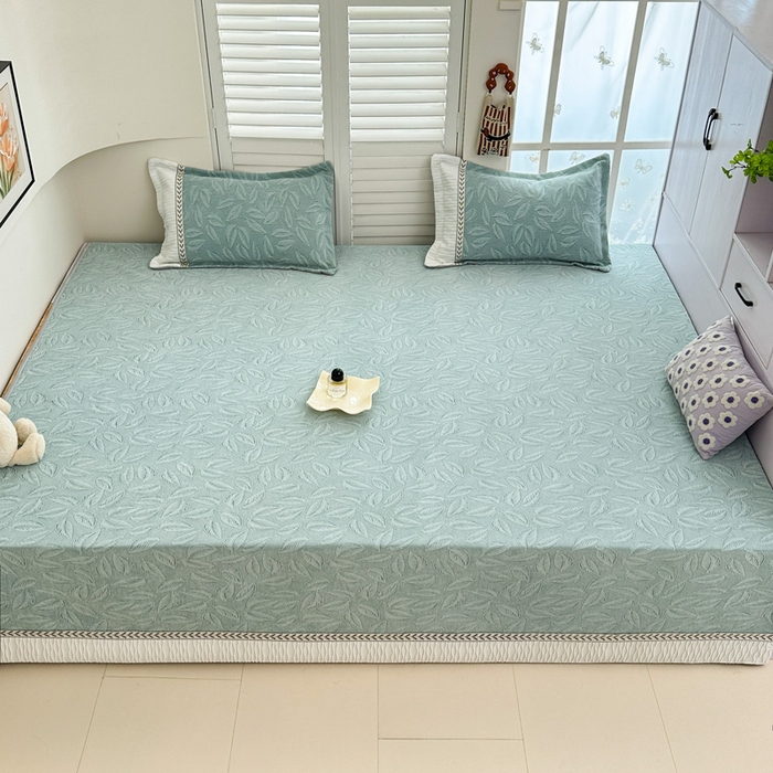 手艺人家纺 2025新款高精密炕盖XK3755 XK3756√-绗缝款GHK01-13 XK3756绿