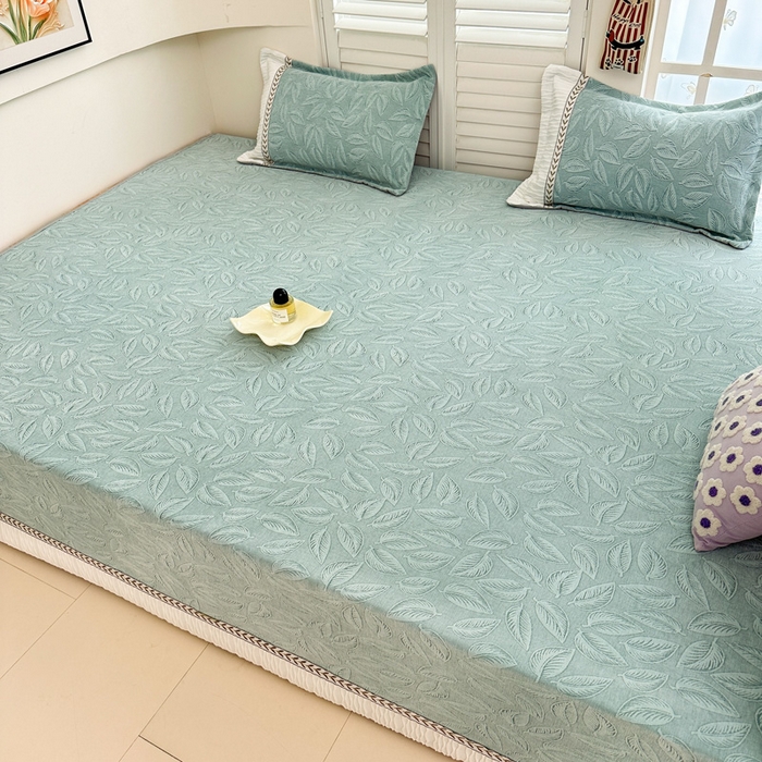 91家纺网 家纺一手货源 找家纺 手艺人家纺 2025新款高精密炕盖XK3755 XK3756√-绗缝款GHK01-13 XK3756绿