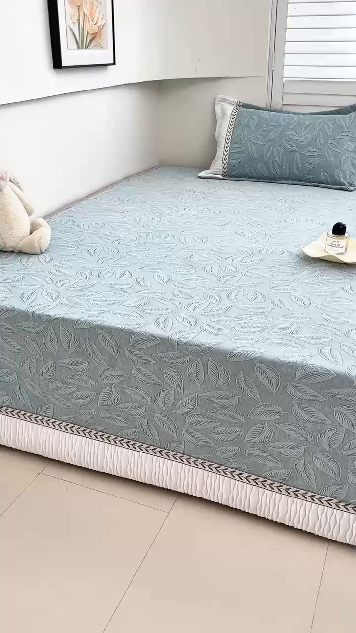 91家纺网 家纺一手货源 找家纺 手艺人家纺 2025新款高精密炕盖XK3755 XK3756√-绗缝款GHK01-13 XK3756绿