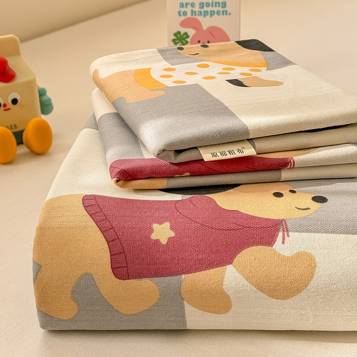 91家纺网 家纺一手货源 找家纺 （总）爱彼家纺 2025新款原棉老粗布床单床单单件凉席席子