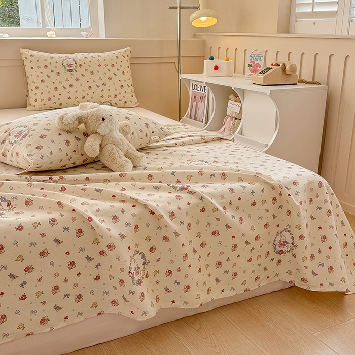 91家纺网 家纺一手货源 找家纺 （总）爱彼家纺 2025新款原棉老粗布床单床单单件凉席席子