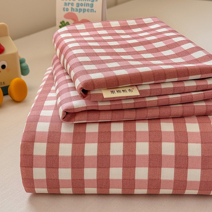 91家纺网 家纺一手货源 找家纺 （总）爱彼家纺 2025新款原棉老粗布床单床单单件凉席席子