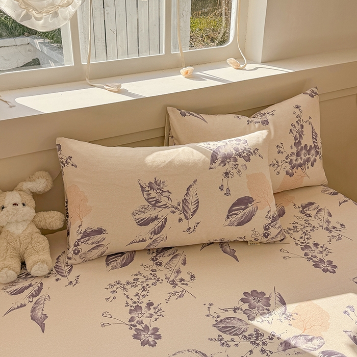 91家纺网 家纺一手货源 找家纺 爱彼家纺 2025新款原棉老粗布床单床单单件凉席席子 青花舞梦