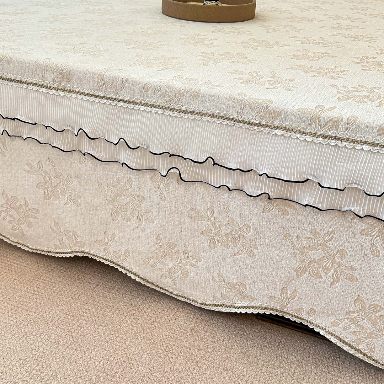 91家纺网 家纺一手货源 找家纺 手艺人家纺 2025新款雪尼尔复合炕盖XK3758-3760√ XK3758米