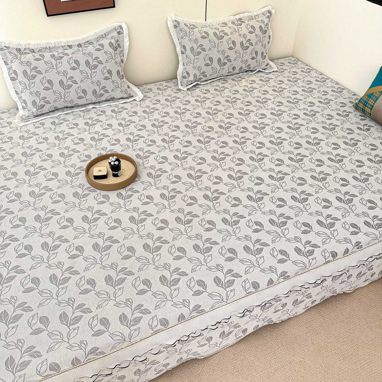 91家纺网 家纺一手货源 找家纺 手艺人家纺 2025新款雪尼尔复合炕盖XK3758-3760√ XK3759灰