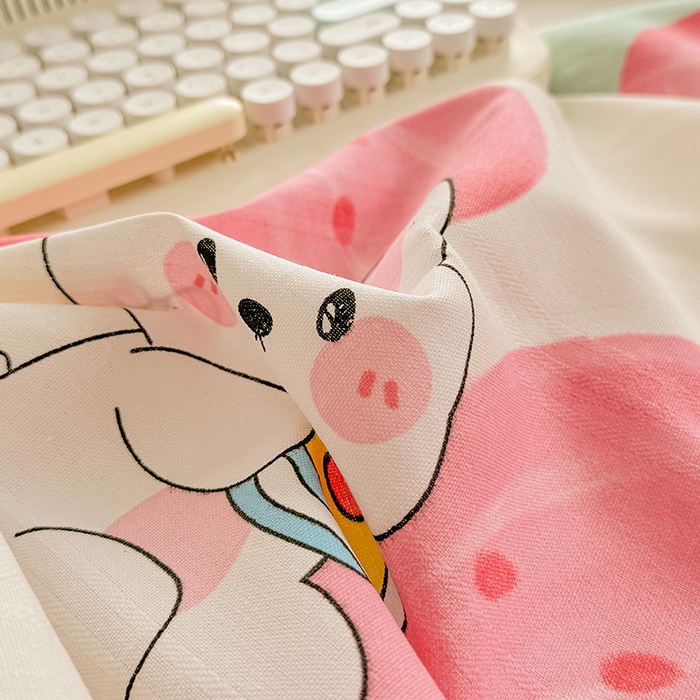 91家纺网 家纺一手货源 找家纺 爱彼家纺 2025新款原棉老粗布床单床单单件凉席席子 草莓免