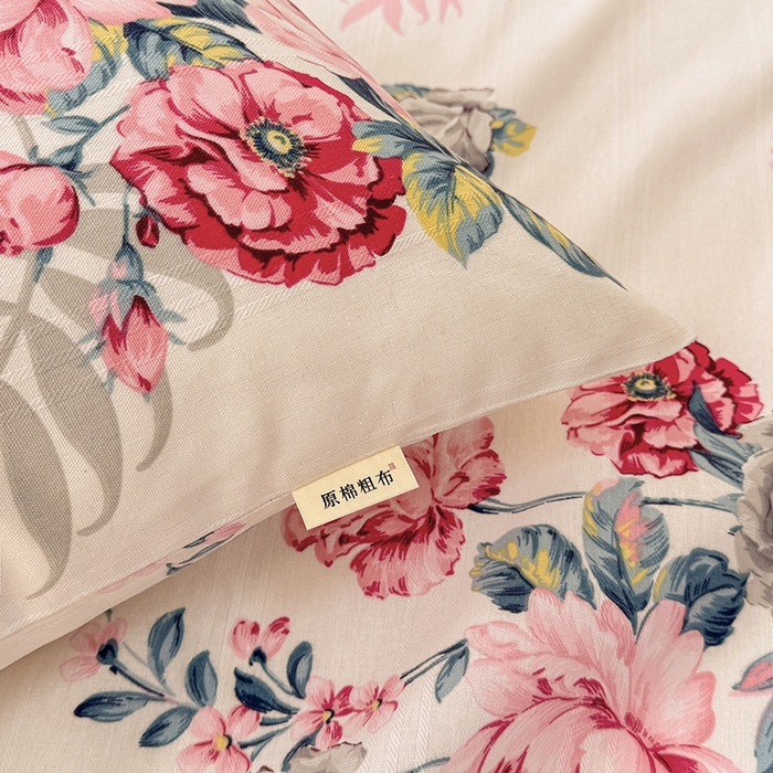 91家纺网 家纺一手货源 找家纺 爱彼家纺 2025新款原棉老粗布床单床单单件凉席席子 灿烂时光