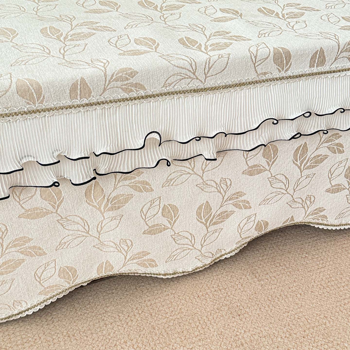 91家纺网 家纺一手货源 找家纺 手艺人家纺 2025新款雪尼尔复合炕盖XK3758-3760√ XK3759米