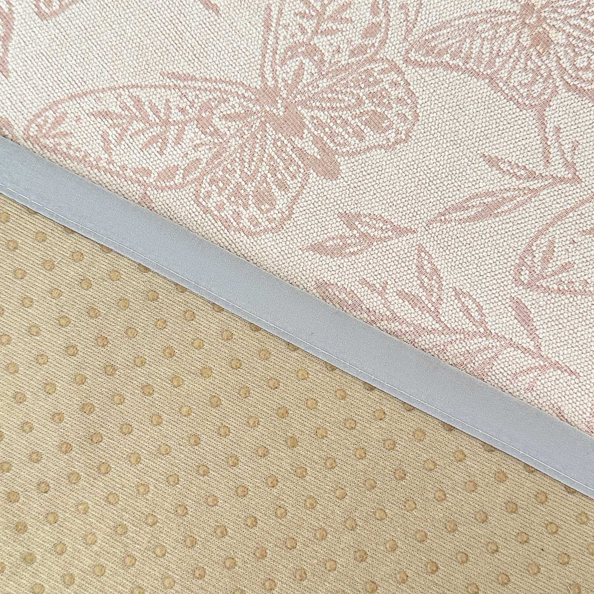 91家纺网 家纺一手货源 找家纺 手艺人家纺 2025新款雪尼尔复合炕盖XK3758-3760√ XK3760粉