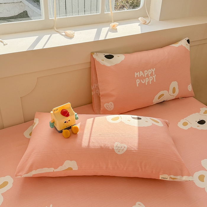 91家纺网 家纺一手货源 找家纺 爱彼家纺 2025新款原棉老粗布床单床单单件凉席席子 嗨皮小狗