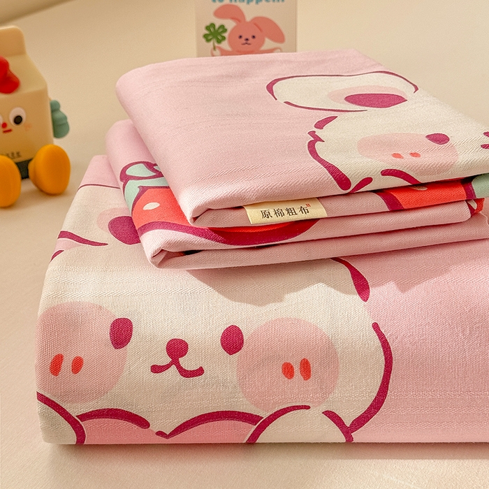 91家纺网 家纺一手货源 找家纺 （总）爱彼家纺 2025新款原棉老粗布床单床单单件凉席席子