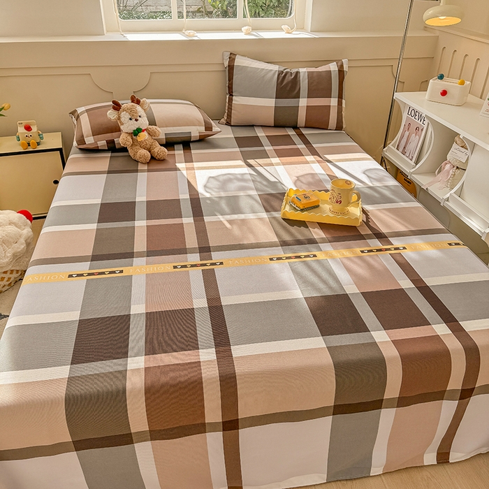 91家纺网 家纺一手货源 找家纺 爱彼家纺 2025新款原棉老粗布床单床单单件凉席席子 伯格